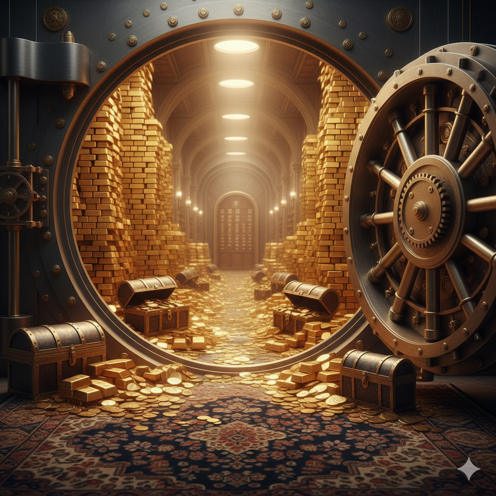 Gold Vault Background